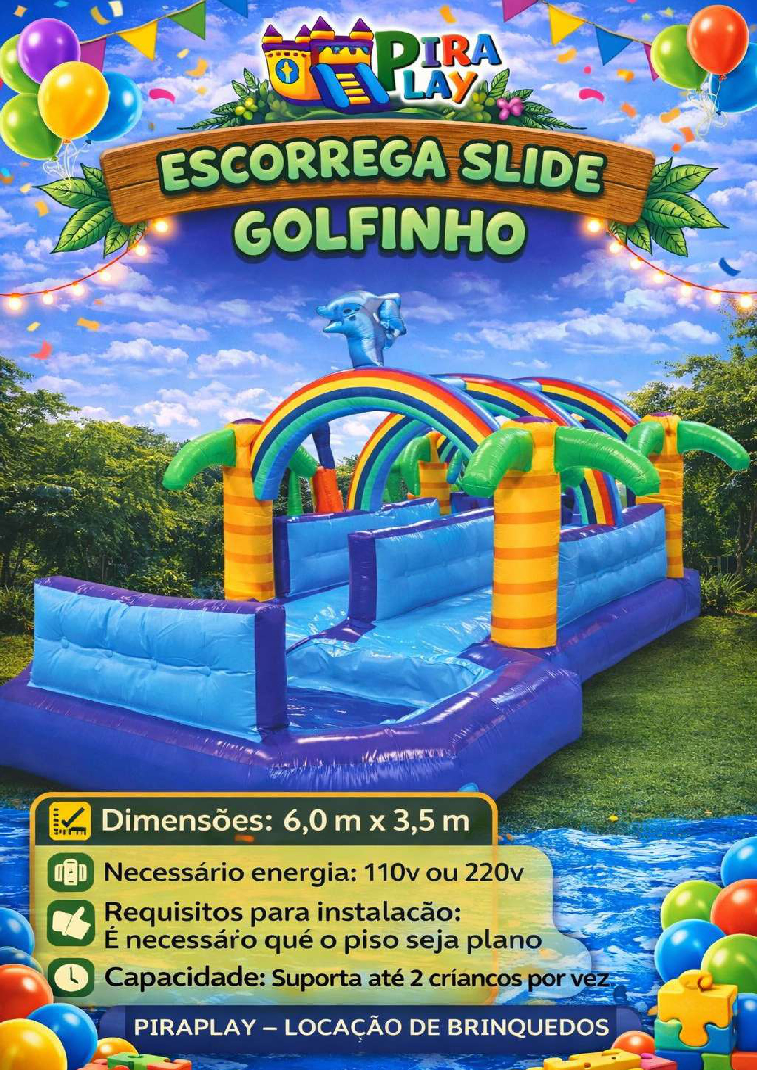 Escorrega Slide Golfinho