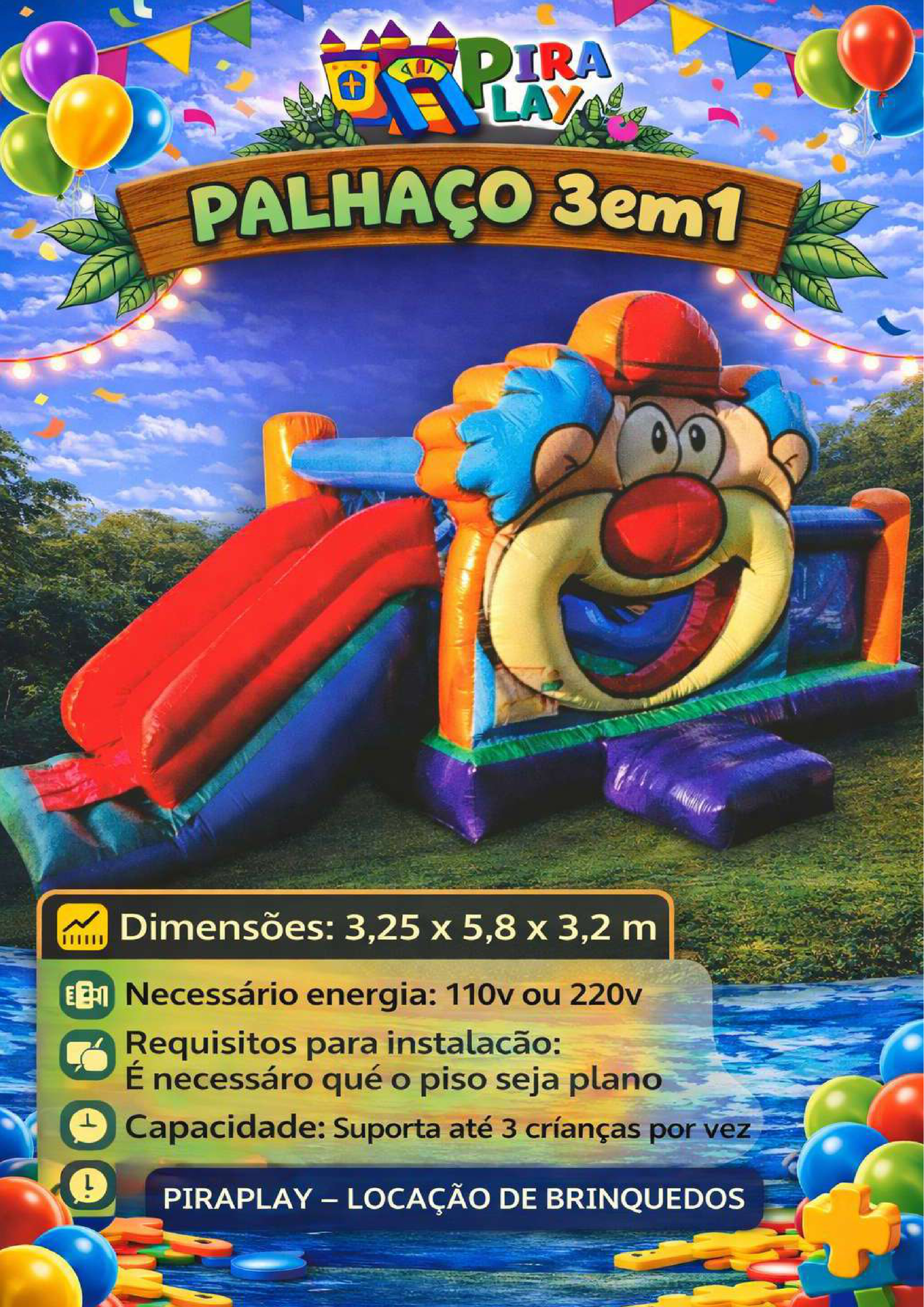 Palhaço 3em1