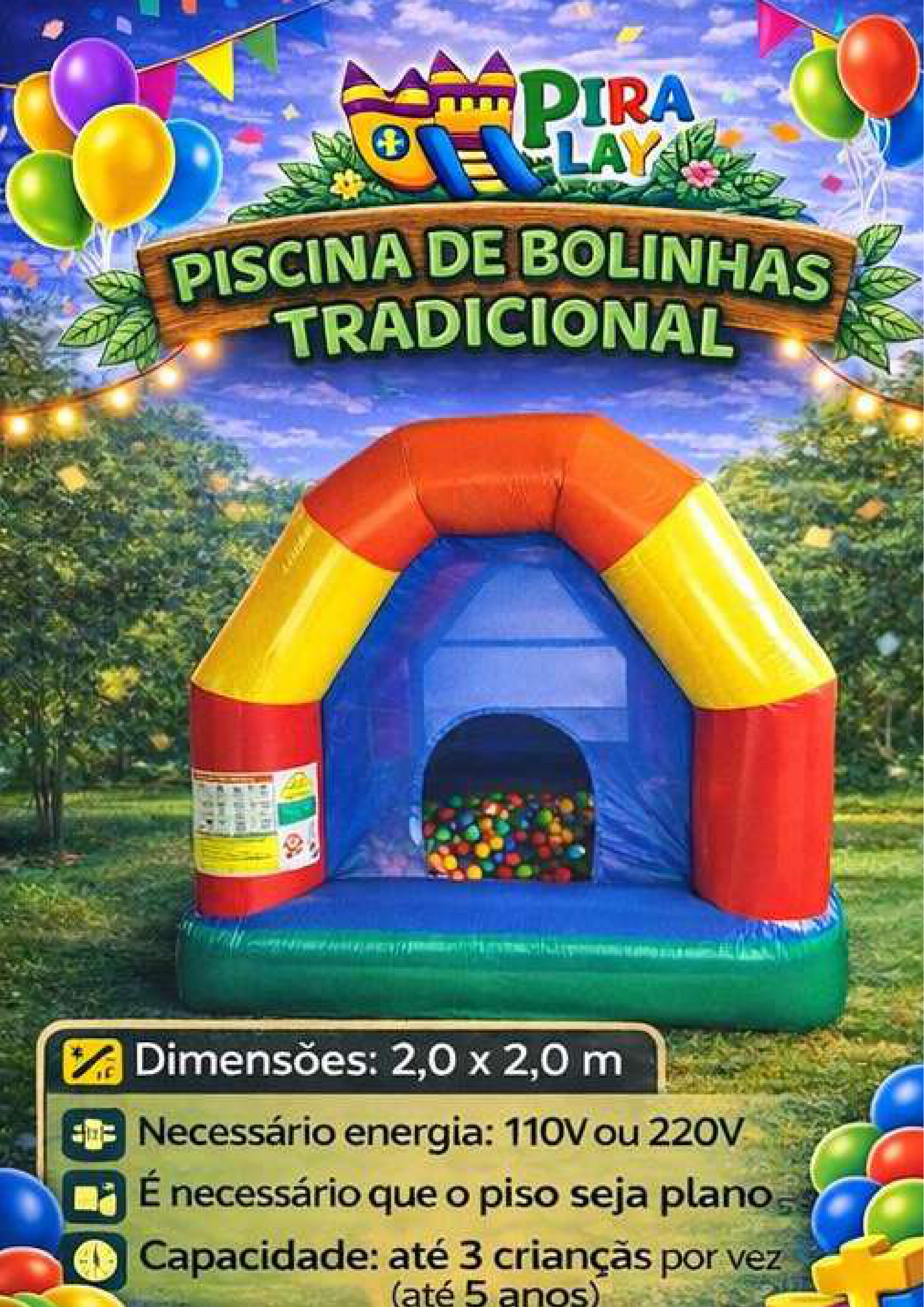Piscina de Bolinhas Tradicional