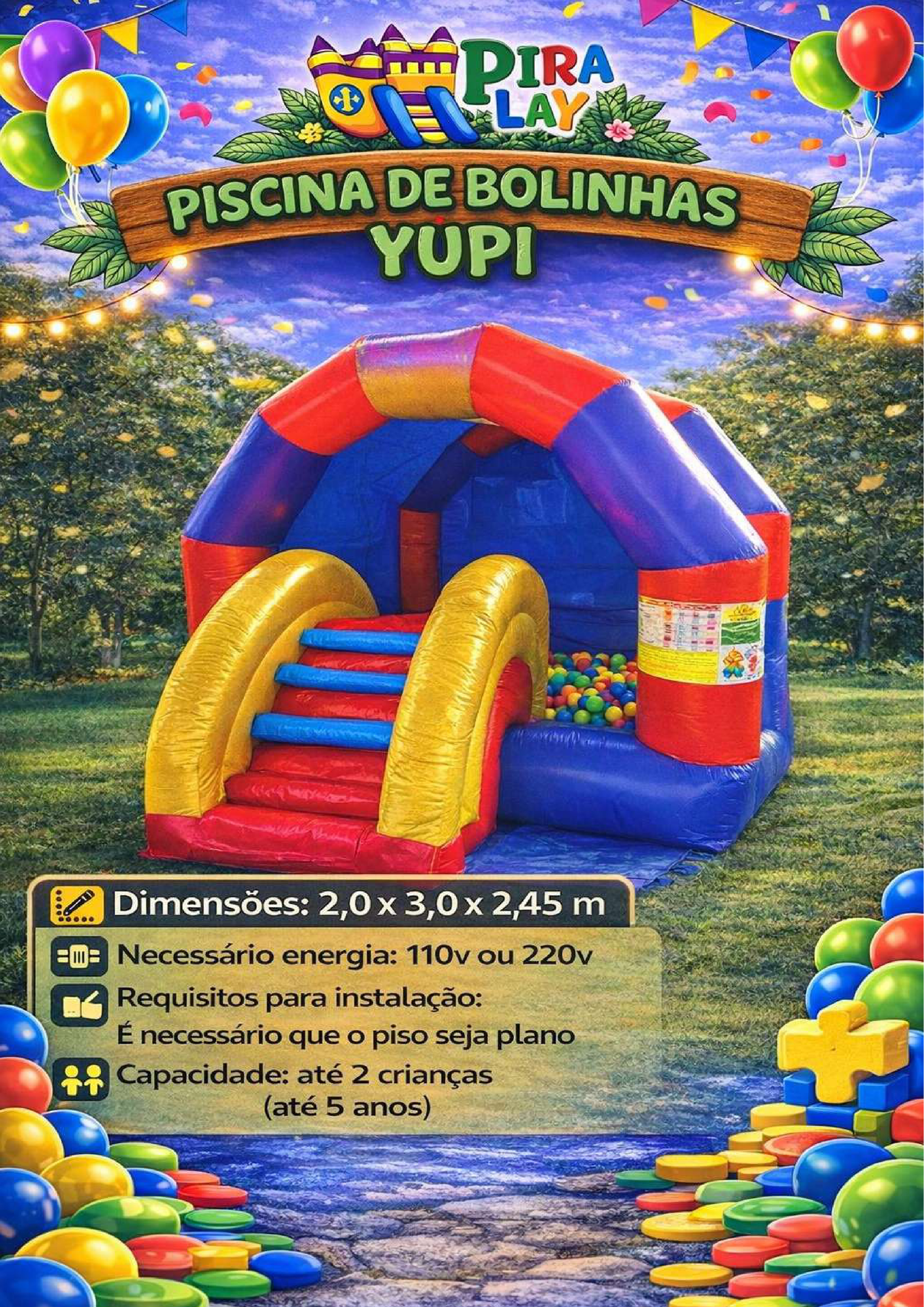 Piscina de Bolinhas Yupi